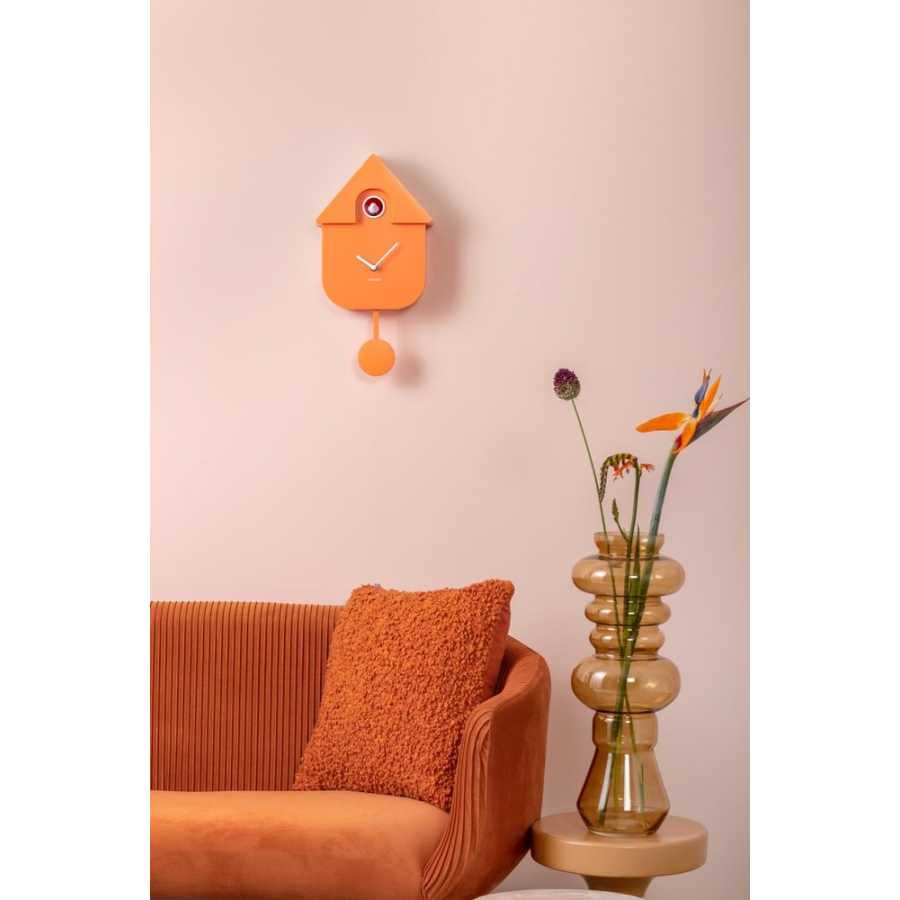 Karlsson Cuckoo Wall Clock Orange Naken Interiors